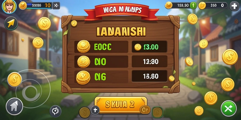 Screenshot menunjukkan fitur bonus besar yang dapat dimenangkan oleh pemain.