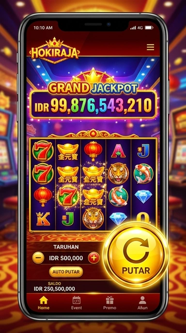 hokiraja — layar beranda